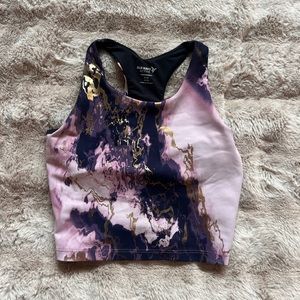 Purple strong supported sportsbra